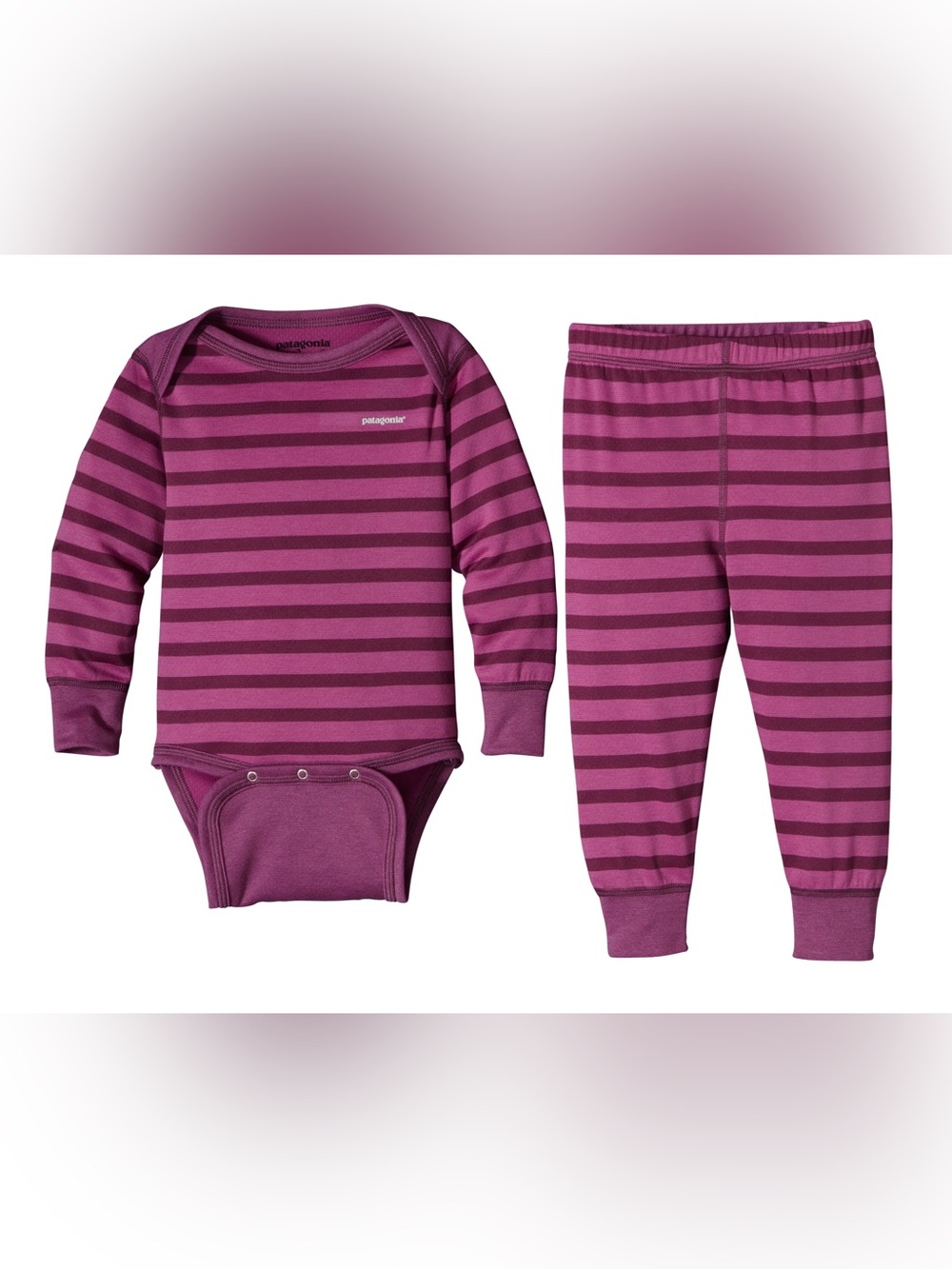 Patagonia Toddler Capilene Midweight Baselayer Set in Berry Pink